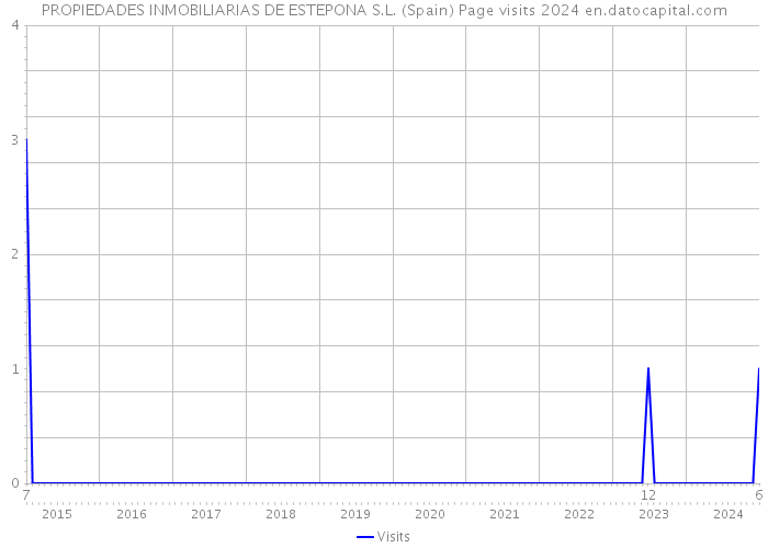 PROPIEDADES INMOBILIARIAS DE ESTEPONA S.L. (Spain) Page visits 2024 