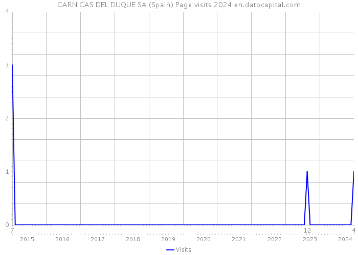 CARNICAS DEL DUQUE SA (Spain) Page visits 2024 