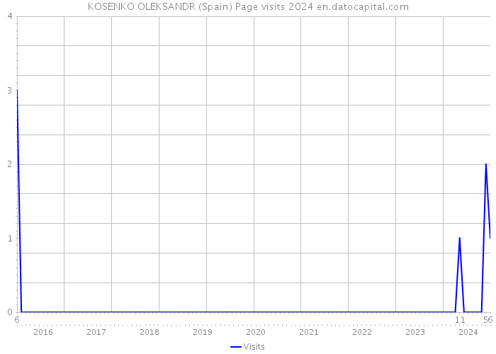 KOSENKO OLEKSANDR (Spain) Page visits 2024 