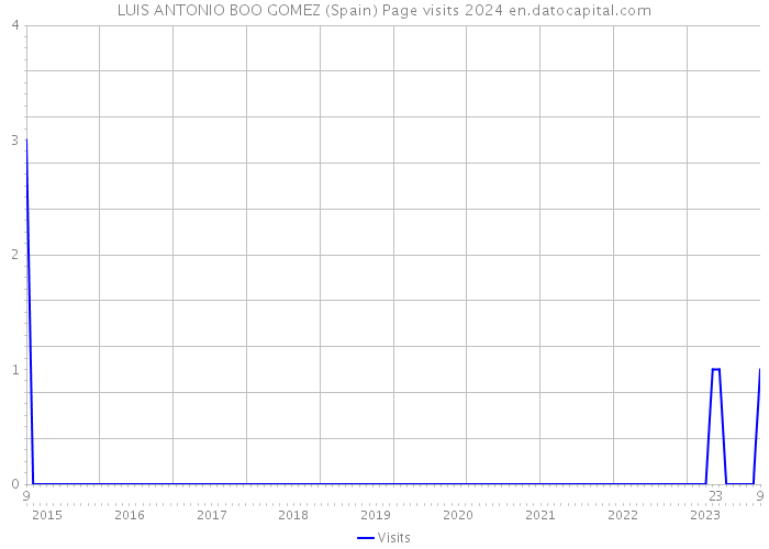 LUIS ANTONIO BOO GOMEZ (Spain) Page visits 2024 