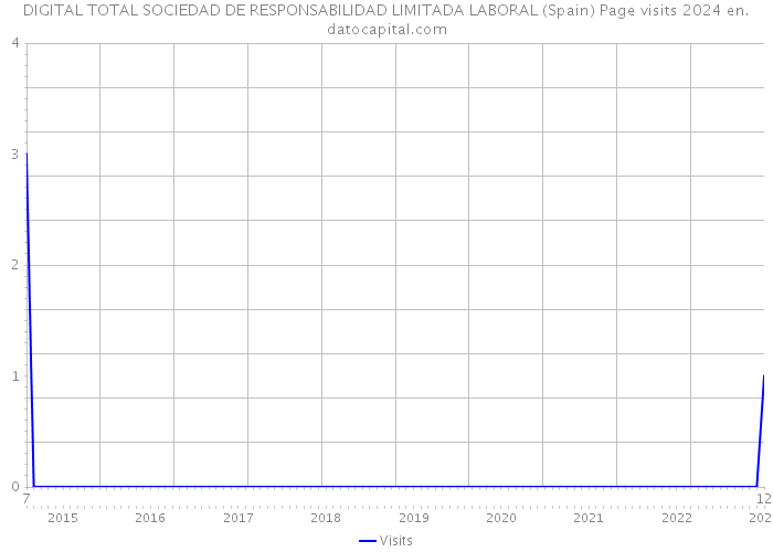DIGITAL TOTAL SOCIEDAD DE RESPONSABILIDAD LIMITADA LABORAL (Spain) Page visits 2024 