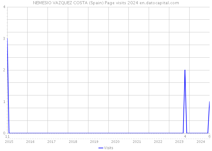 NEMESIO VAZQUEZ COSTA (Spain) Page visits 2024 