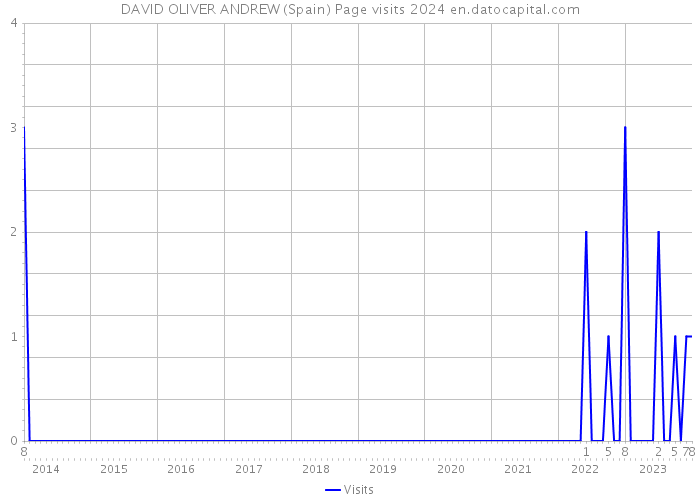 DAVID OLIVER ANDREW (Spain) Page visits 2024 