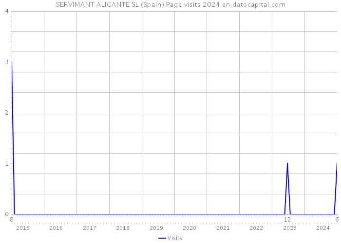 SERVIMANT ALICANTE SL (Spain) Page visits 2024 