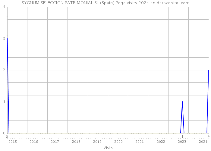 SYGNUM SELECCION PATRIMONIAL SL (Spain) Page visits 2024 