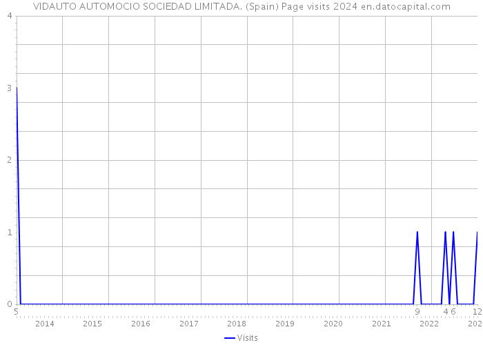 VIDAUTO AUTOMOCIO SOCIEDAD LIMITADA. (Spain) Page visits 2024 
