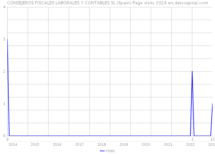 CONSEJEROS FISCALES LABORALES Y CONTABLES SL (Spain) Page visits 2024 