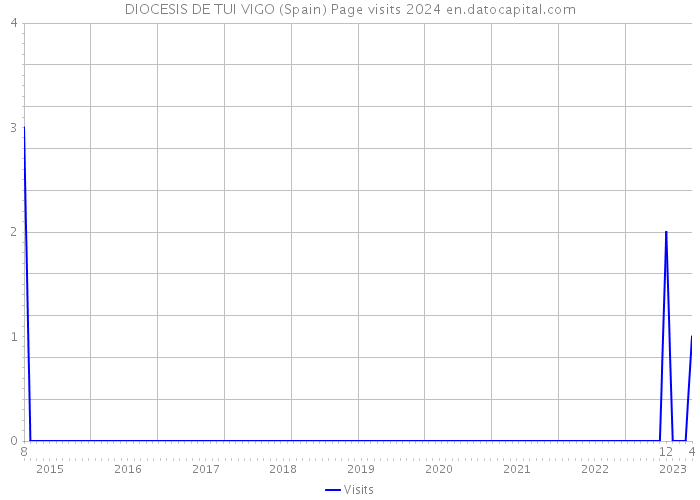 DIOCESIS DE TUI VIGO (Spain) Page visits 2024 