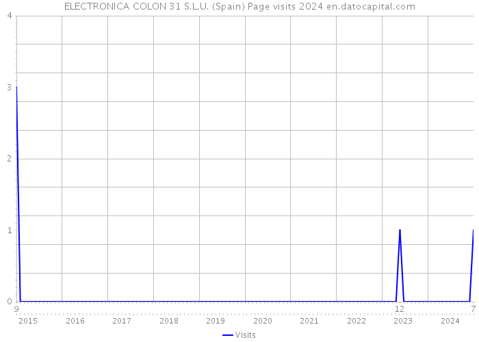 ELECTRONICA COLON 31 S.L.U. (Spain) Page visits 2024 