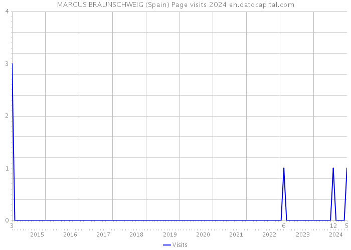 MARCUS BRAUNSCHWEIG (Spain) Page visits 2024 