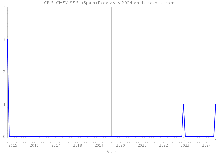 CRIS-CHEMISE SL (Spain) Page visits 2024 