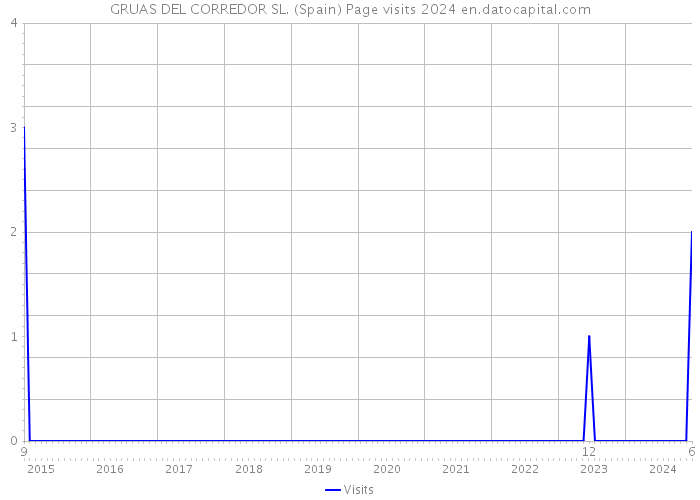 GRUAS DEL CORREDOR SL. (Spain) Page visits 2024 