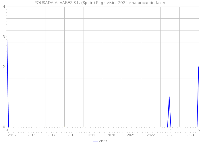 POUSADA ALVAREZ S.L. (Spain) Page visits 2024 