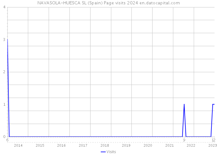 NAVASOLA-HUESCA SL (Spain) Page visits 2024 