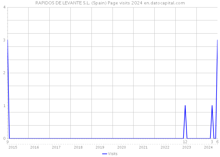 RAPIDOS DE LEVANTE S.L. (Spain) Page visits 2024 