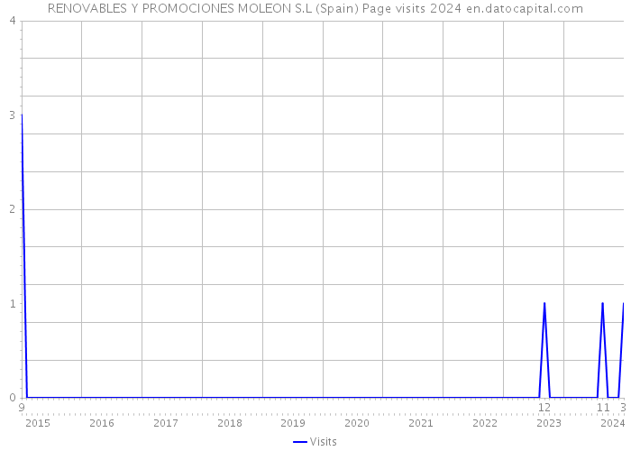 RENOVABLES Y PROMOCIONES MOLEON S.L (Spain) Page visits 2024 