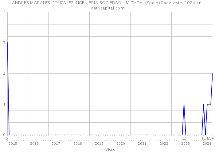 ANDRES MORALES GONZALEZ INGENIERIA SOCIEDAD LIMITADA. (Spain) Page visits 2024 