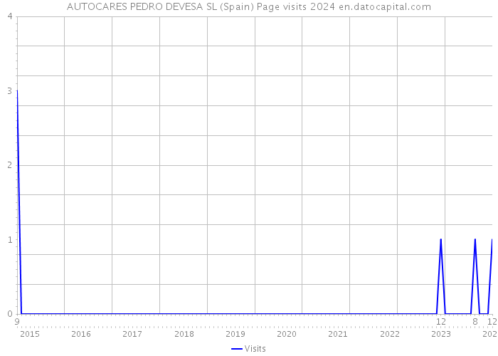 AUTOCARES PEDRO DEVESA SL (Spain) Page visits 2024 
