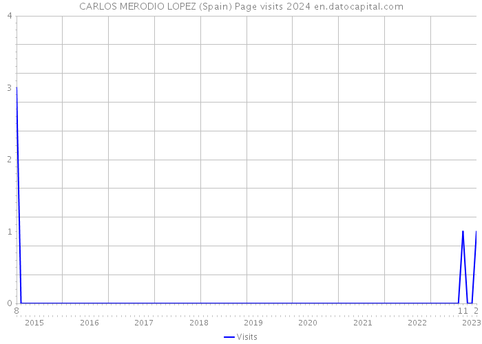 CARLOS MERODIO LOPEZ (Spain) Page visits 2024 