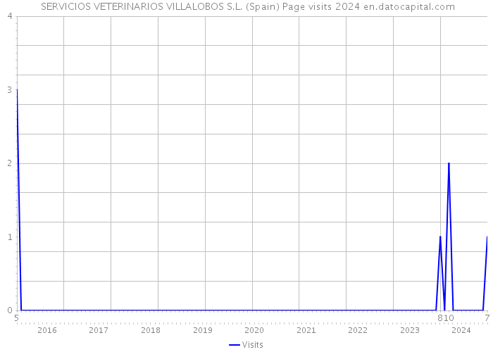  SERVICIOS VETERINARIOS VILLALOBOS S.L. (Spain) Page visits 2024 