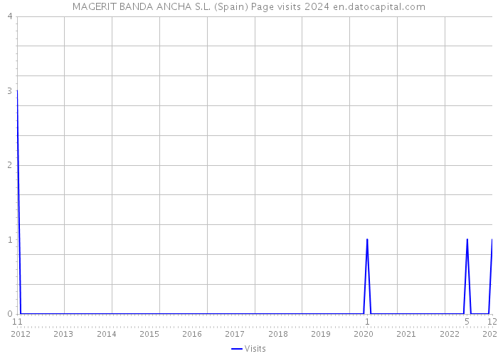 MAGERIT BANDA ANCHA S.L. (Spain) Page visits 2024 