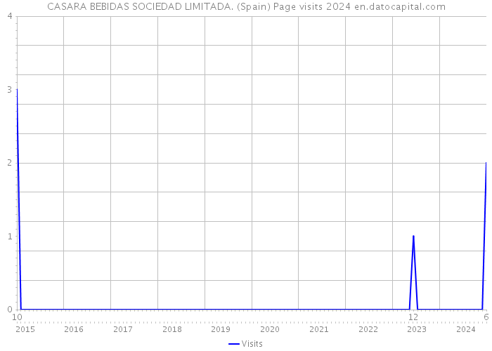 CASARA BEBIDAS SOCIEDAD LIMITADA. (Spain) Page visits 2024 