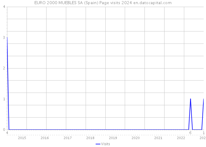 EURO 2000 MUEBLES SA (Spain) Page visits 2024 
