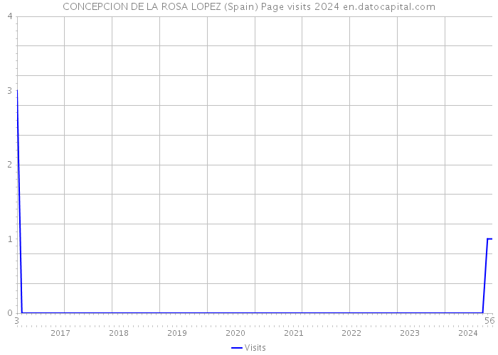 CONCEPCION DE LA ROSA LOPEZ (Spain) Page visits 2024 