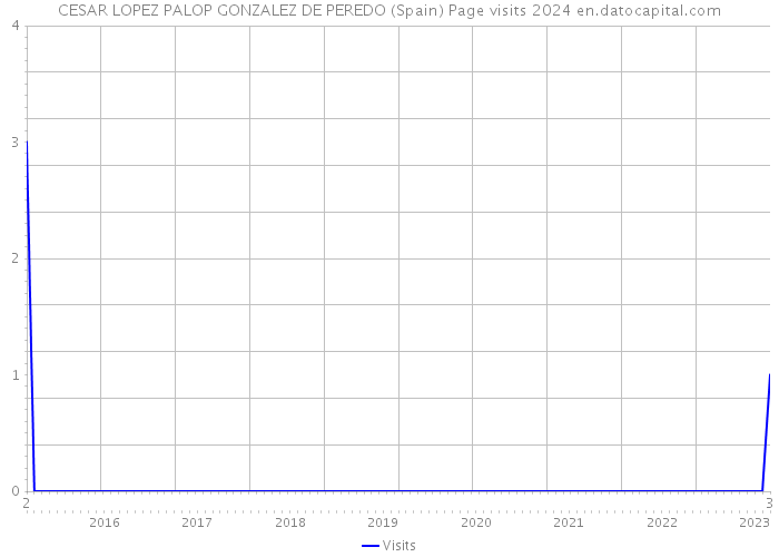 CESAR LOPEZ PALOP GONZALEZ DE PEREDO (Spain) Page visits 2024 