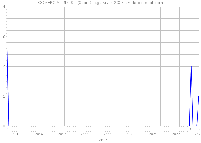 COMERCIAL RISI SL. (Spain) Page visits 2024 