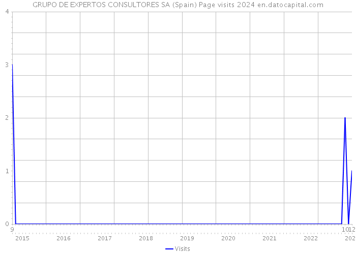 GRUPO DE EXPERTOS CONSULTORES SA (Spain) Page visits 2024 