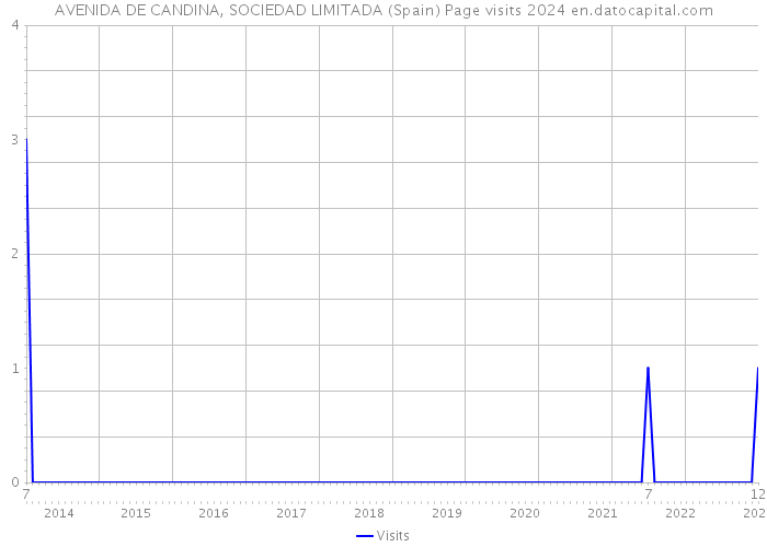 AVENIDA DE CANDINA, SOCIEDAD LIMITADA (Spain) Page visits 2024 