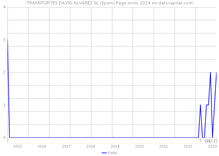 TRANSPORTES DAVID ALVAREZ SL (Spain) Page visits 2024 