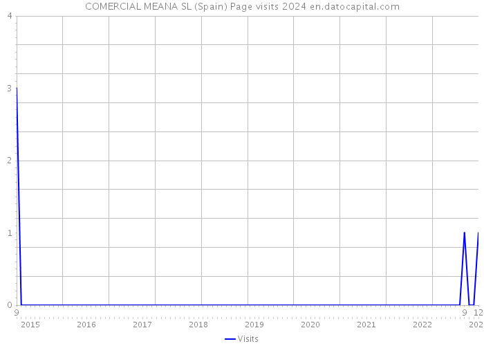 COMERCIAL MEANA SL (Spain) Page visits 2024 