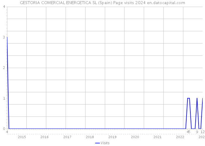 GESTORIA COMERCIAL ENERGETICA SL (Spain) Page visits 2024 