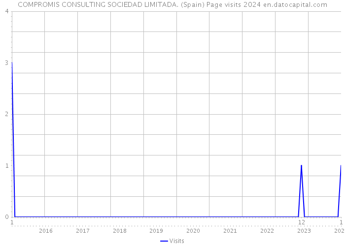 COMPROMIS CONSULTING SOCIEDAD LIMITADA. (Spain) Page visits 2024 