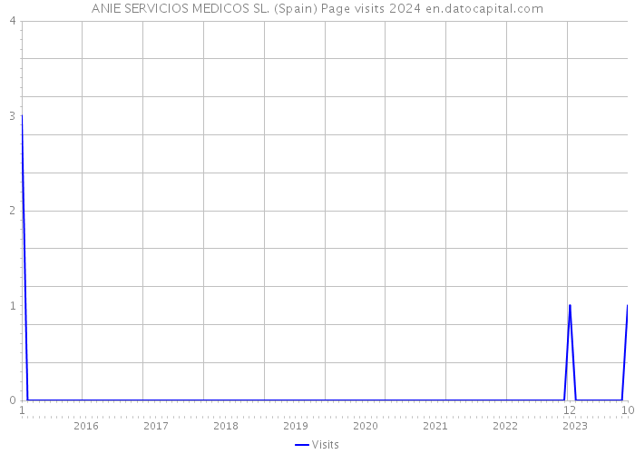 ANIE SERVICIOS MEDICOS SL. (Spain) Page visits 2024 