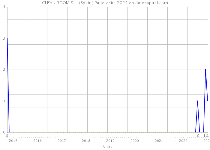 CLEAN ROOM S.L. (Spain) Page visits 2024 