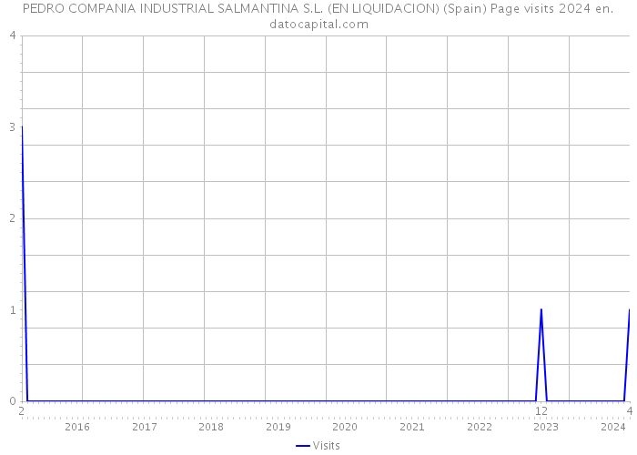 PEDRO COMPANIA INDUSTRIAL SALMANTINA S.L. (EN LIQUIDACION) (Spain) Page visits 2024 