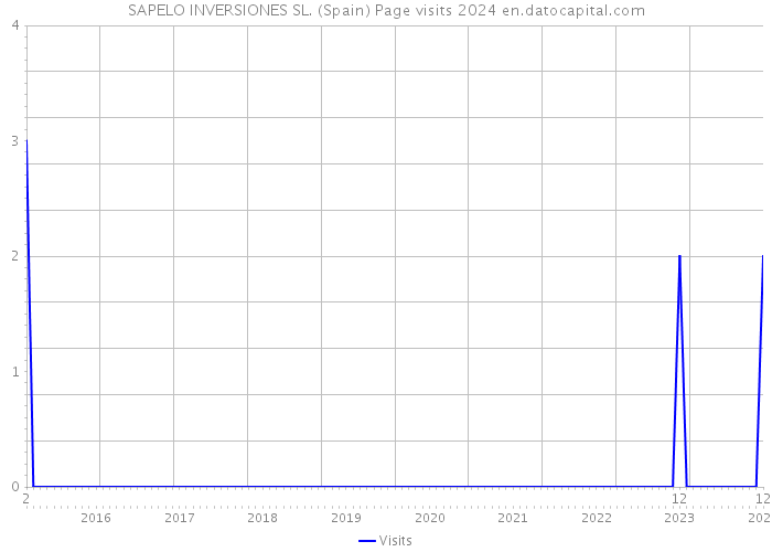 SAPELO INVERSIONES SL. (Spain) Page visits 2024 