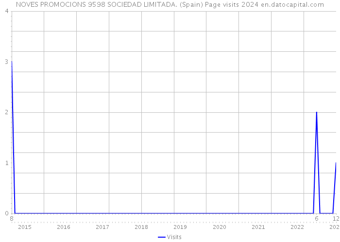 NOVES PROMOCIONS 9598 SOCIEDAD LIMITADA. (Spain) Page visits 2024 