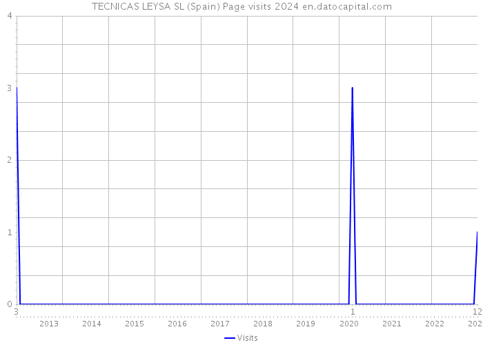 TECNICAS LEYSA SL (Spain) Page visits 2024 