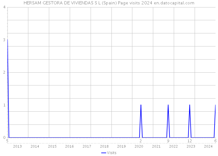 HERSAM GESTORA DE VIVIENDAS S L (Spain) Page visits 2024 