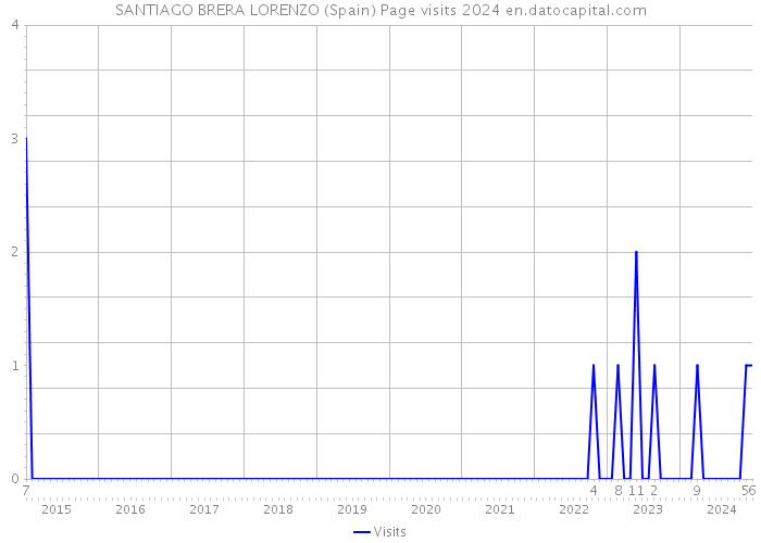 SANTIAGO BRERA LORENZO (Spain) Page visits 2024 