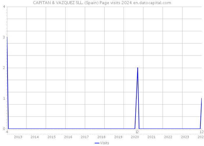 CAPITAN & VAZQUEZ SLL. (Spain) Page visits 2024 