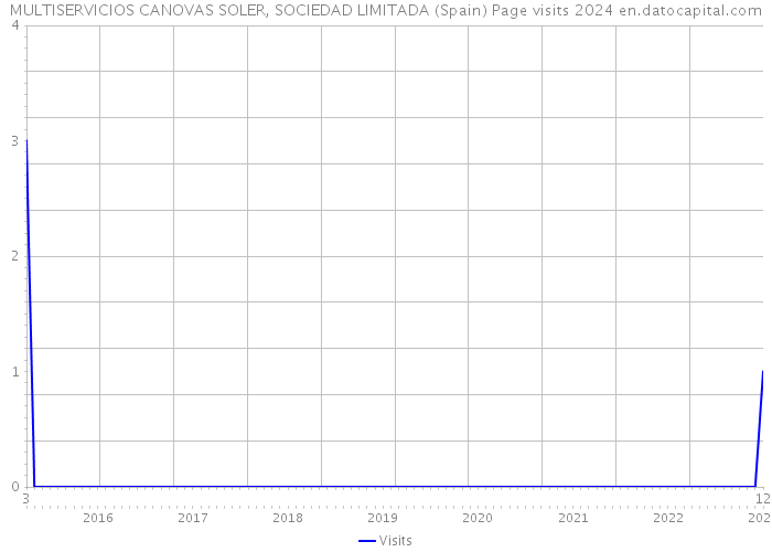 MULTISERVICIOS CANOVAS SOLER, SOCIEDAD LIMITADA (Spain) Page visits 2024 