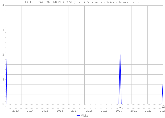 ELECTRIFICACIONS MONTGO SL (Spain) Page visits 2024 