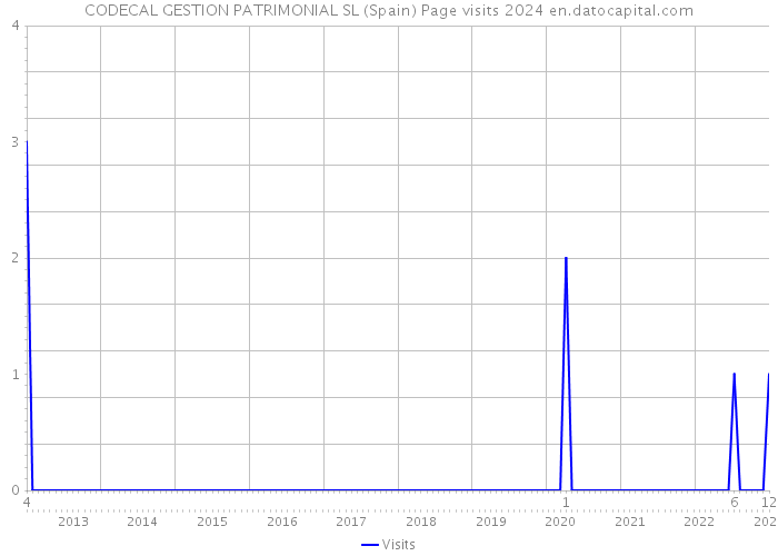 CODECAL GESTION PATRIMONIAL SL (Spain) Page visits 2024 