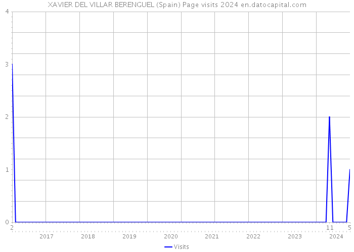 XAVIER DEL VILLAR BERENGUEL (Spain) Page visits 2024 