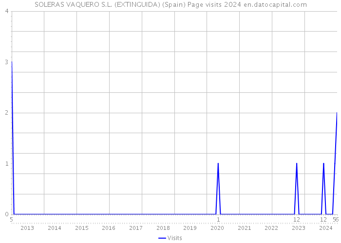 SOLERAS VAQUERO S.L. (EXTINGUIDA) (Spain) Page visits 2024 